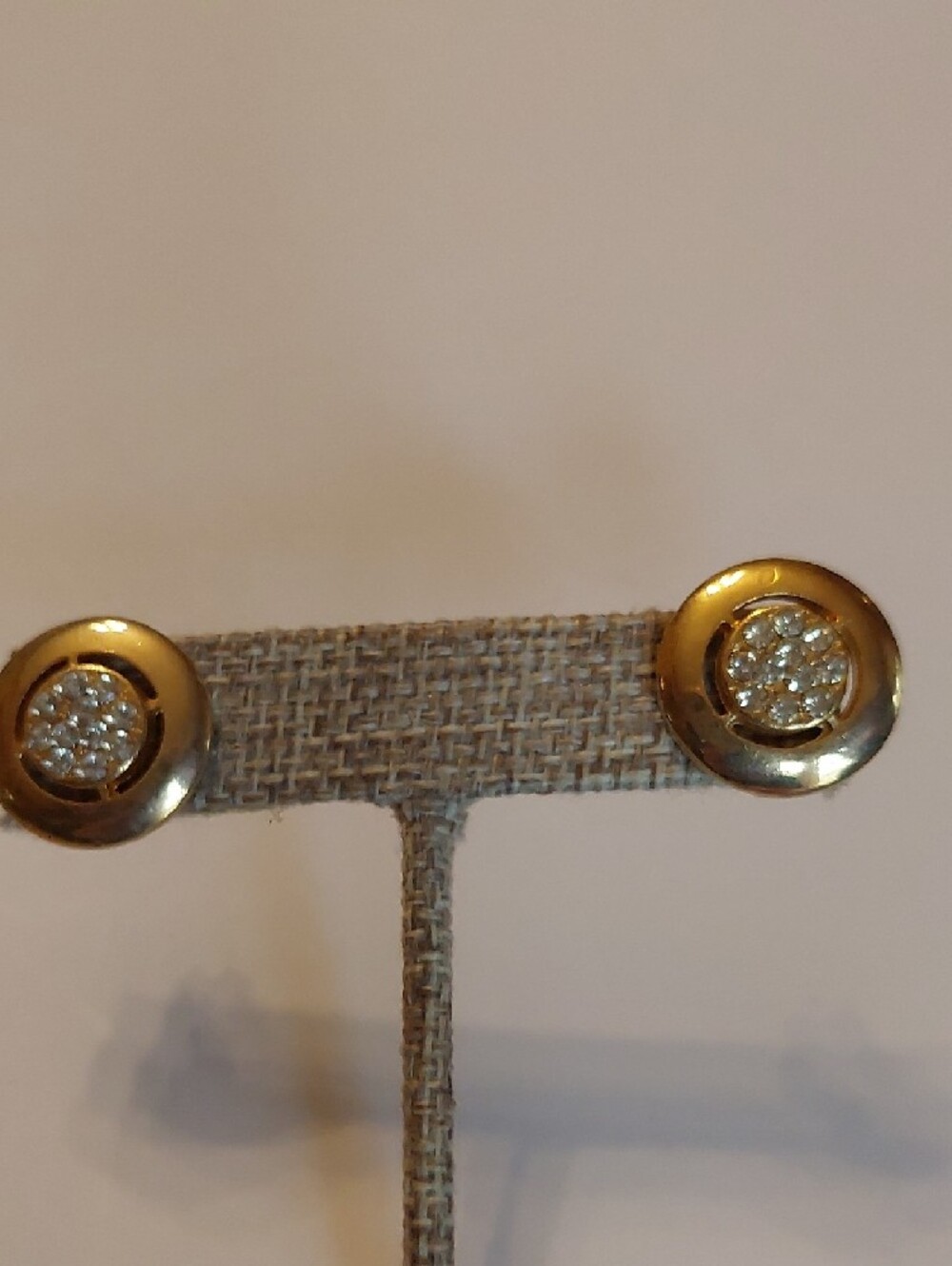 Goldtone Crystal Rhinestone Cluster Stud Earrings - Women's Jewelry - Picture 7 of 9